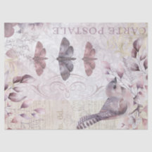 Antiguidade da polia de borboletas de aves Vintage