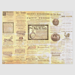Papel De Seda Antiguidade para Horticultura Vintage Ads Ephemera