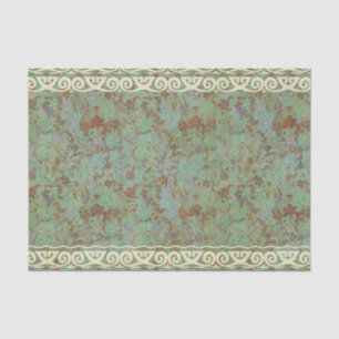 Papel De Seda Antiguidade, vintage, aqua, floral, laço, teste