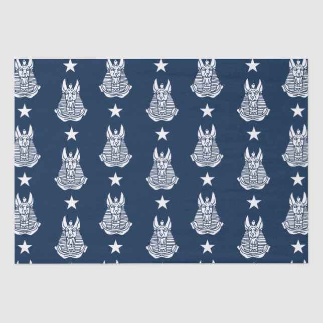 Papel De Seda Anubis Antigo Artigo Egípcio (Frente )