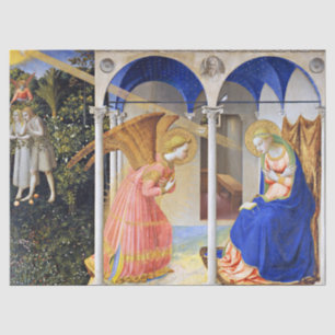 Papel De Seda ANUNCIAÇÃO DE Fra Beato Angélico Natal
