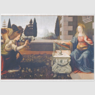 Papel De Seda Anunciação, Leonardo da Vinci, 1472-1473