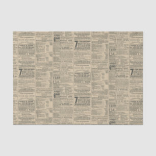 Papel De Seda Anúncio de jornal antigo