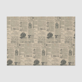 Papel De Seda Anúncio de jornal do Vintage