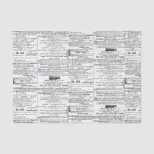Papel De Seda Anúncio do Catálogo Vintage
