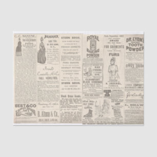 Papel De Seda Anúncios da Vintage 1889