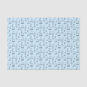 Papel De Seda Apenas Azul Notado