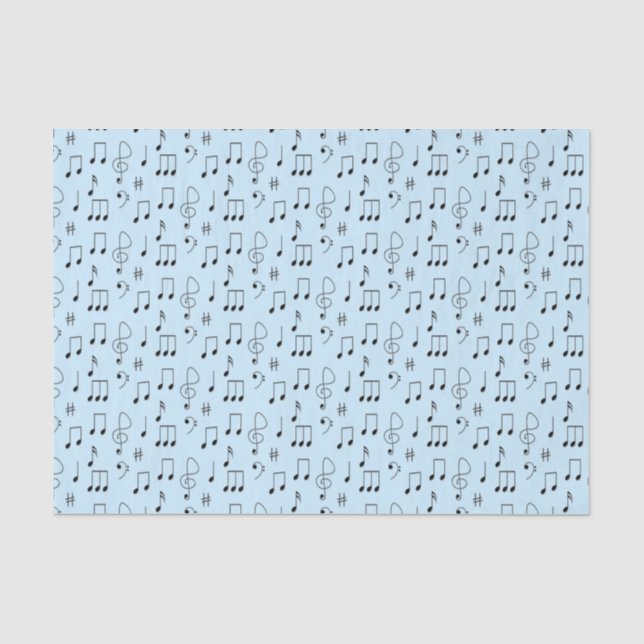 Papel De Seda Apenas Azul Notado (Frente )
