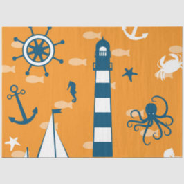 Papel De Seda Apenas mais náutico Series Design 4