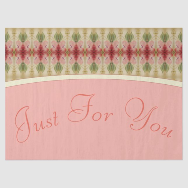 Papel De Seda Apenas Para Você Flor (Frente )