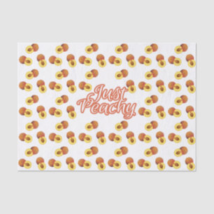 Papel De Seda "Apenas" tipografia Peachy no teste padrão do
