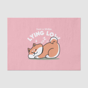 Papel De Seda Apenas um Shiba Mente Baixo: Design de Shiba Inu C