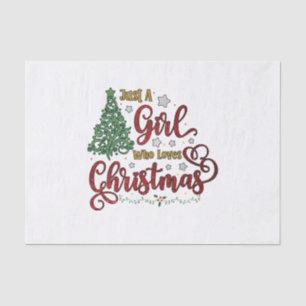 Papel De Seda Apenas Uma Menina Que Ama O Natal