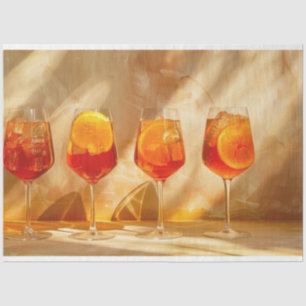 Papel De Seda Aperol Spritz Bebe Óculos Itália Padrão Fotográfic