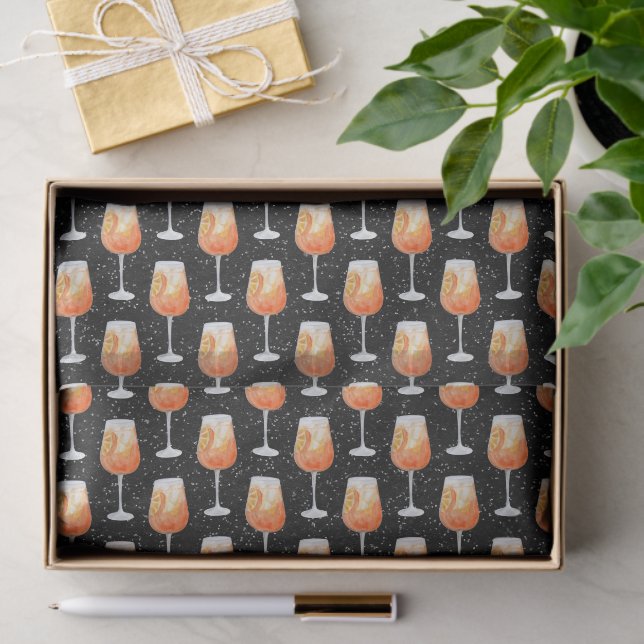Papel De Seda Aperol Spritz Pattern (Presente)