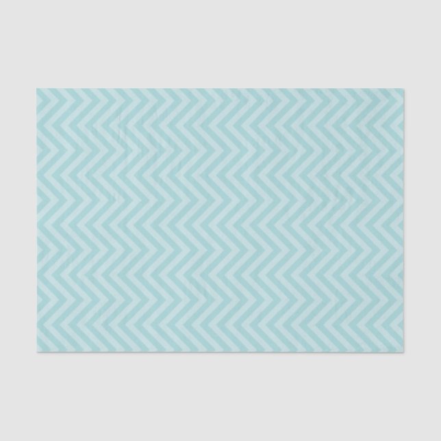Papel De Seda Aqua Chevron (Frente )