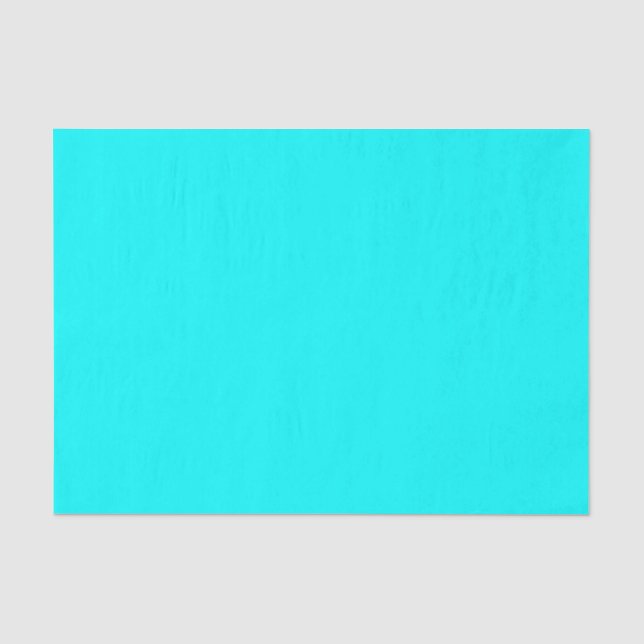 Papel De Seda Aqua (cor sólida) (Frente )