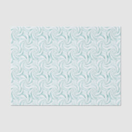 Papel De Seda Aqua Mint White Swirls Natal
