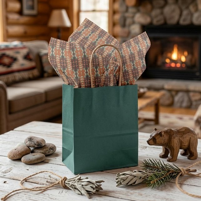 Papel De Seda Aqua Turquoise Rust Laranja Escuro-escuro Arte Mos (Criador carregado)