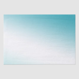 Papel De Seda Aqua White Ombre