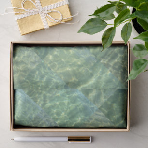 Papel De Seda Aquamarine Seafoam Aqua Padrões