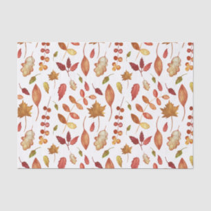 Papel De Seda Aquarela Autumn Deixa Natureza
