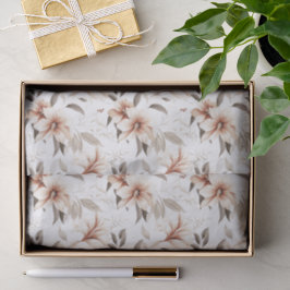 Papel De Seda Aquarela de Flor Silvestre Rosa