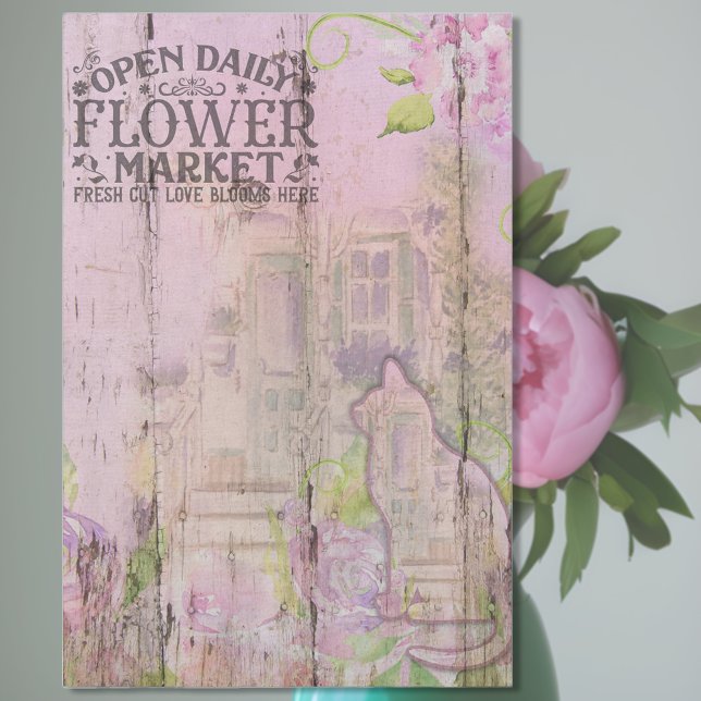 Papel De Seda Aquarela de mercado de primavera (Criador carregado)