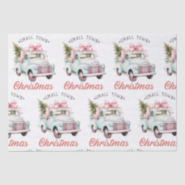 Papel De Seda Aquarela Pequeno Natal