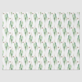 Papel De Seda Aquarela Série Eucalipto Design 4