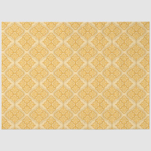 Papel De Seda Árabe Suave - Padrão Geométrico Neutro do Mel
