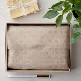 Papel De Seda Arabesco Terroso | Terracota e Salvia
