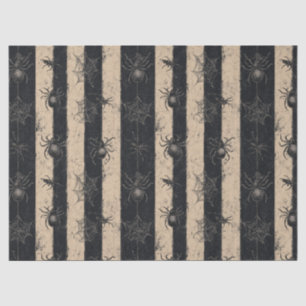 Papel De Seda Aranha Gótica e Padrão de Halloween Limpo na Web