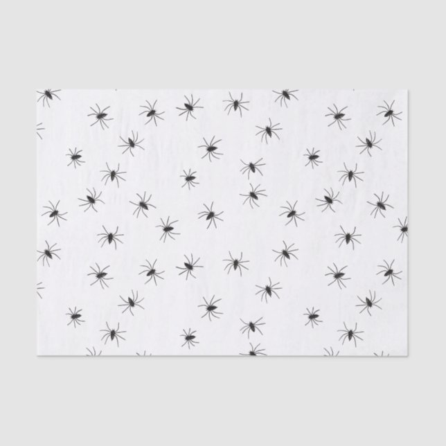 Papel De Seda Aranhas Crawly assustadoras (Frente )