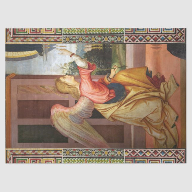 Papel De Seda ARCHANGEL de FILIPPINO LIPPI no Natal (Frente )
