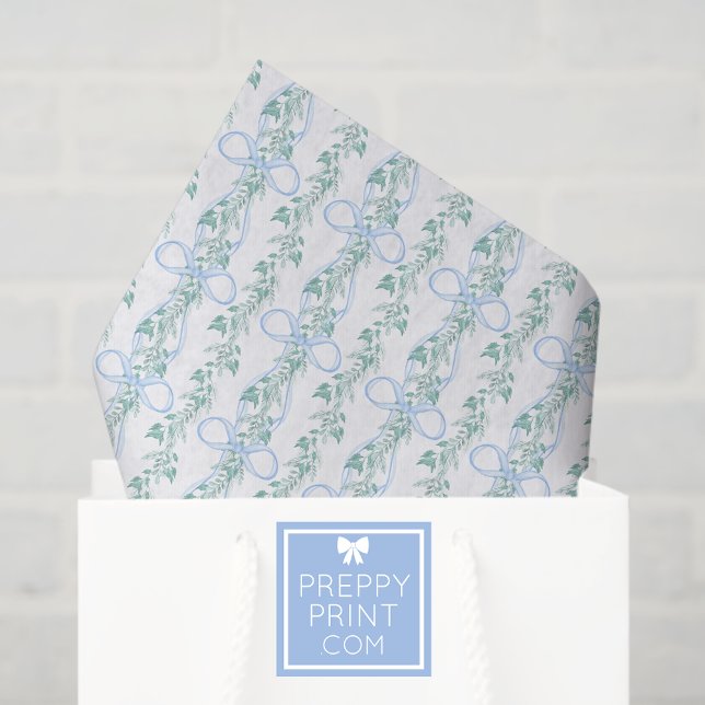 Papel De Seda Arco Azul de Aquarela Natal (Criador carregado)