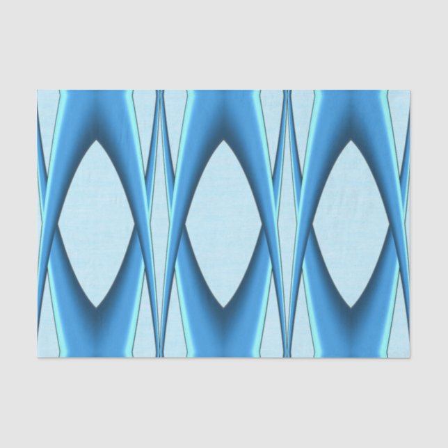 Papel De Seda Arco Azul Futurista (Frente )