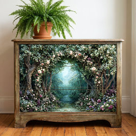 Papel De Seda Arco de Árvore Enrugada Rosa Rosa Empoeirada