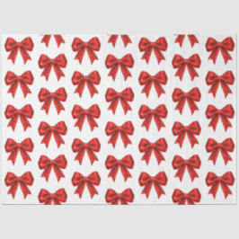 Papel De Seda Arco de Coquetes Vermelho Festivo