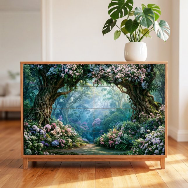 Papel De Seda Arco de Floresta Encantada Decoupage Lavanda Nebul (Criador carregado)