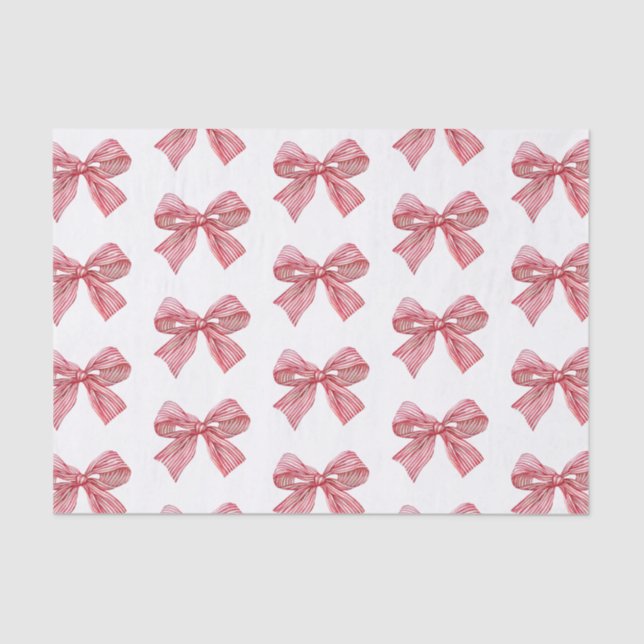 Papel De Seda Arco em branco e vermelho (Frente )