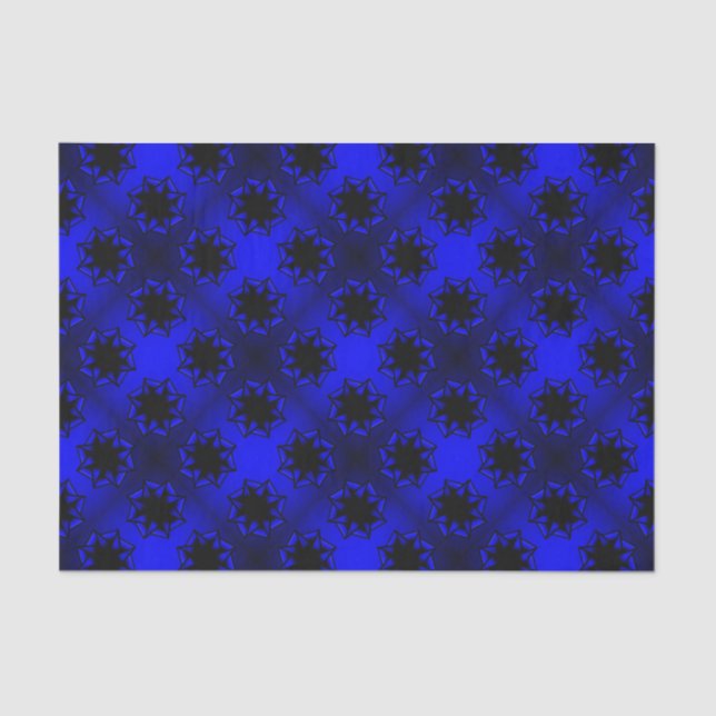 Papel De Seda Arco Estrela de Gradação Azul Bluesy (Frente )