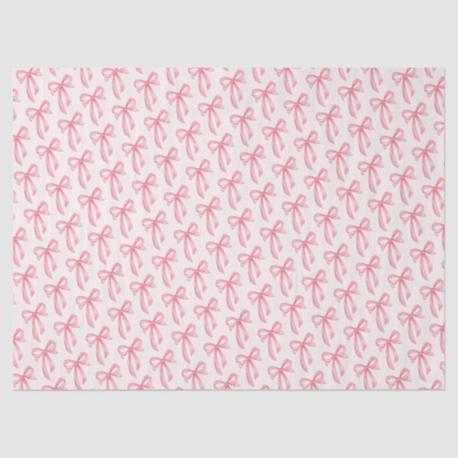 Papel De Seda Arco-íris de Laço Rosa Churrasco de Bebê (Frente )