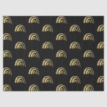 Arco-íris dourado e preto