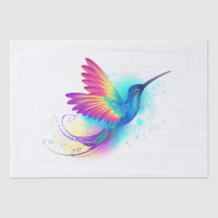 Papel De Seda Arco-Íris Exótico Hummingbird
