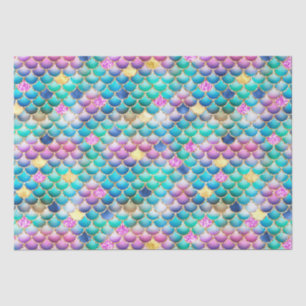 Papel De Seda Arco-Íris Folha de Ombre e Douradas Escalas de Ser