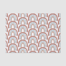 Papel De Seda Arco-Íris Neutro Cute Moderno Boho