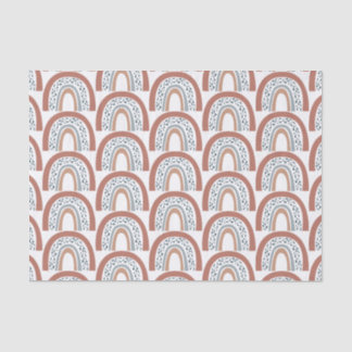 Papel De Seda Arco-Íris Neutro Cute Moderno Boho