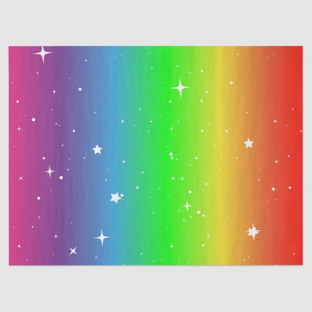 Papel De Seda Arco-íris Sparkling do verão (Frente )
