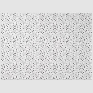 Papel De Seda Arcos Cinzas e Pontos Cinza Escuro